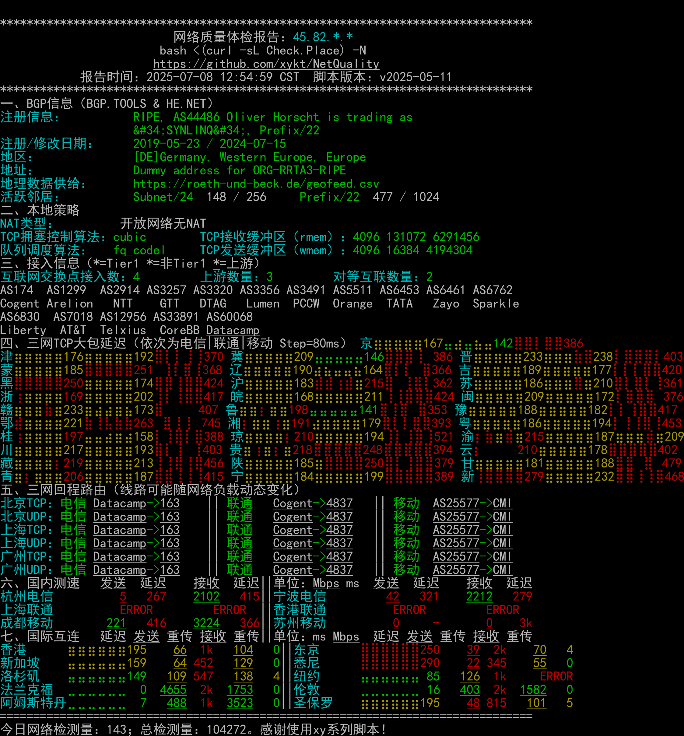 bero-host德国法兰克福9950X测试测评 bero-host德国法兰克福9950X测试测评